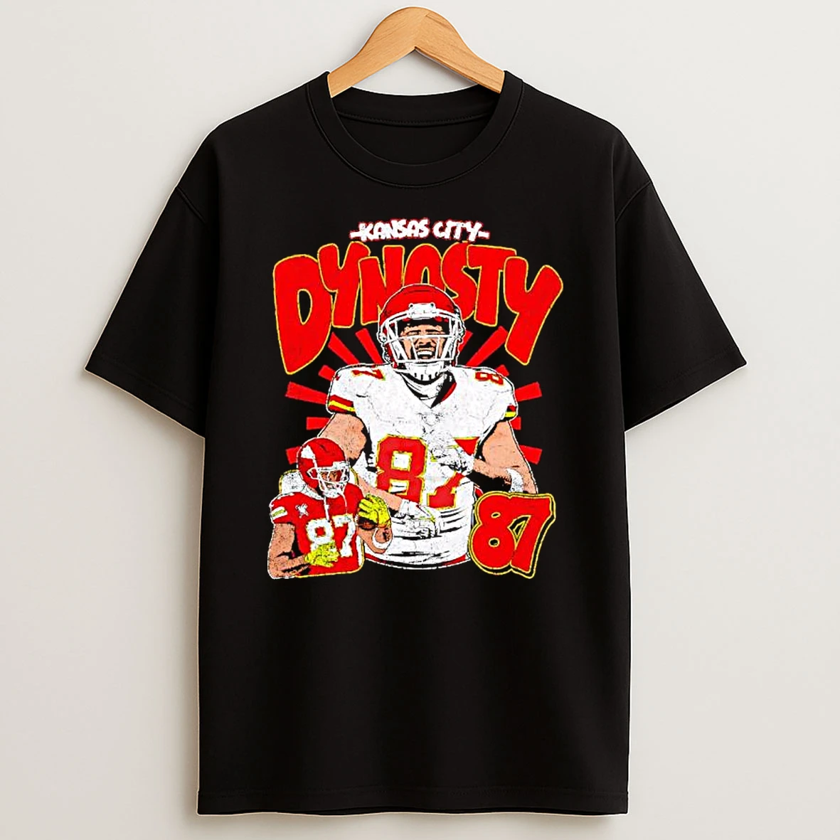 Kelce Dynasty Kansas City 87 Graphic T Shirt