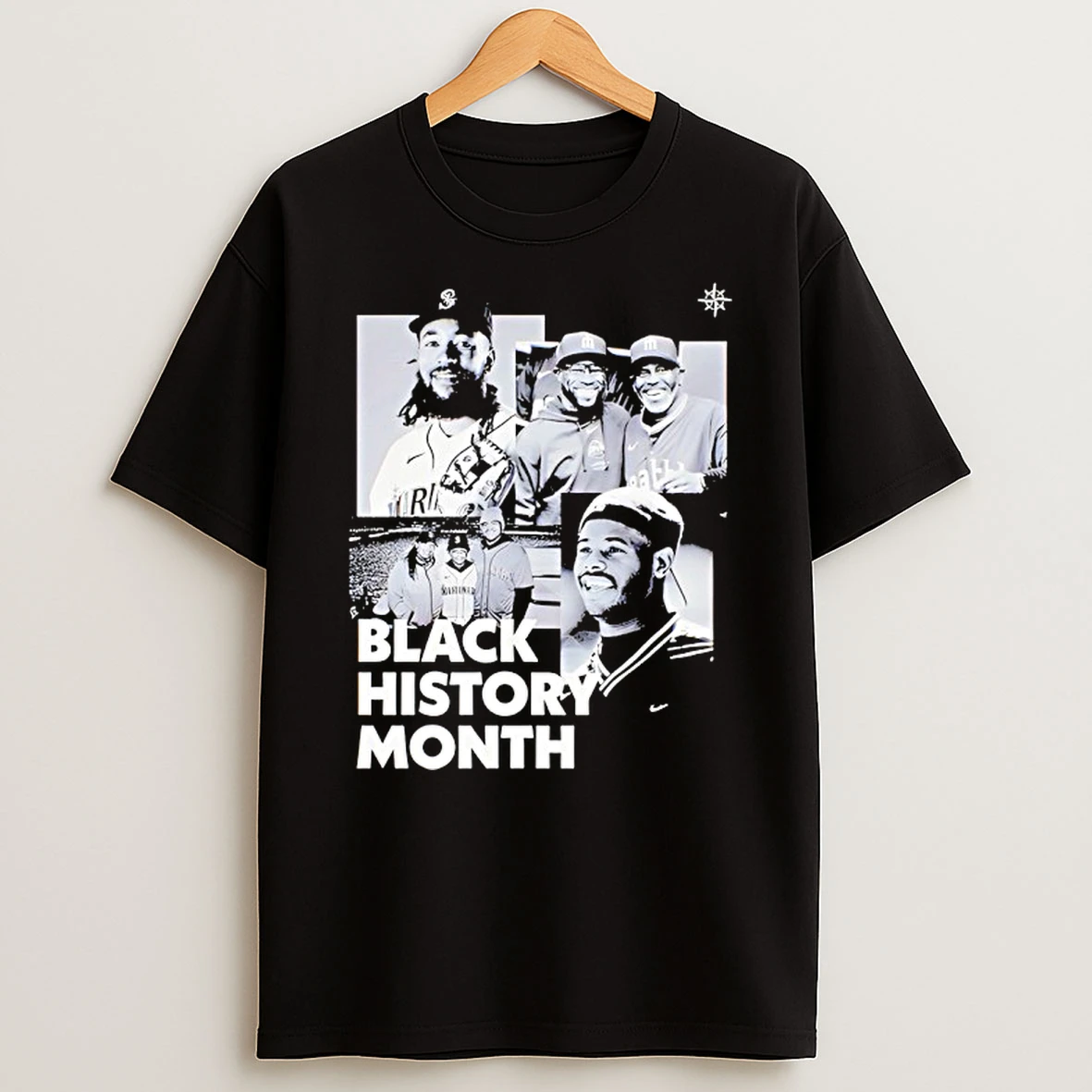 Ken Griffey Seattle Mariners Black History Month T Shirt