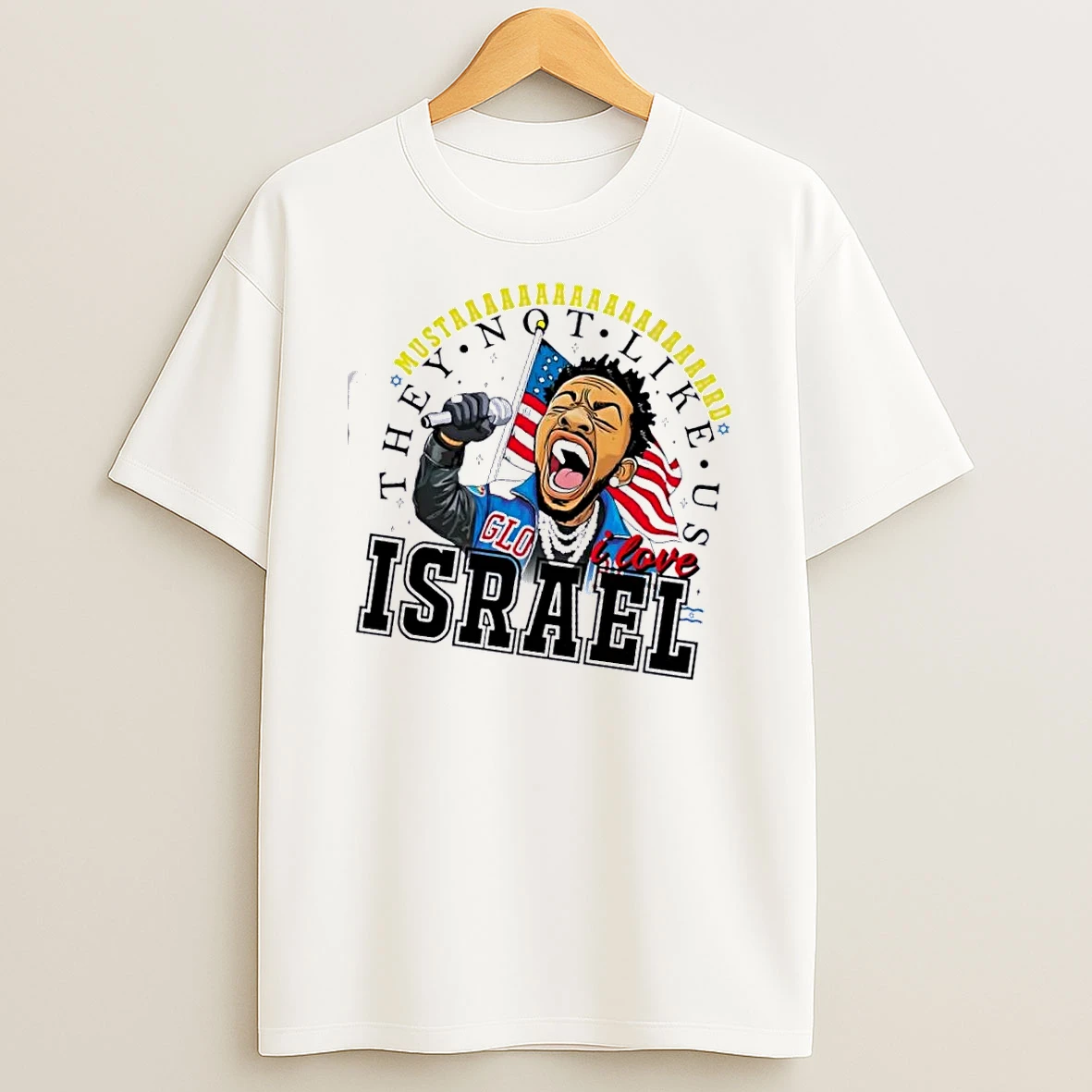 Kendrick Lamar Mustard They Not Like Us I Love Israel T Shirt