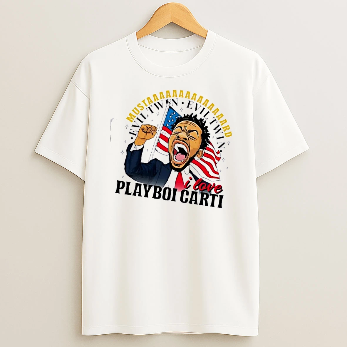 Kendrick Lamar Mustard Evil Twin Evil Twin I Love Playboi Carti T Shirt