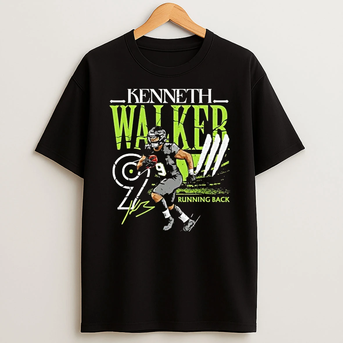 Kenneth Walker Iii Seattle Seahawks Player Name Football Signature T Shirt