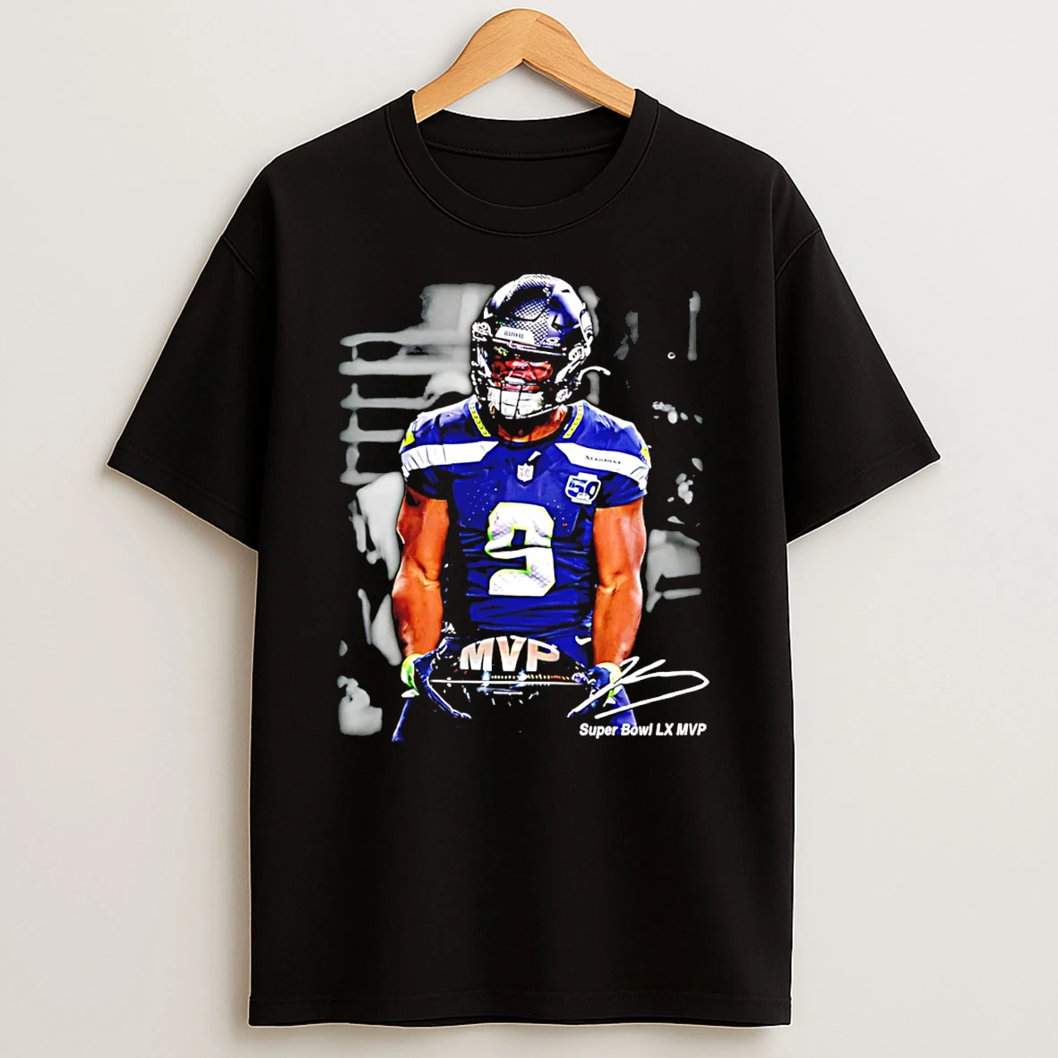 Kenneth Walker Iii Seattle Seahawks Super Bowl Lx Champions 26 Signature T Shirt