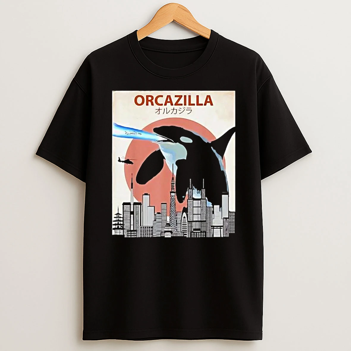 Killer Whale Orczilla Graphic T Shirt
