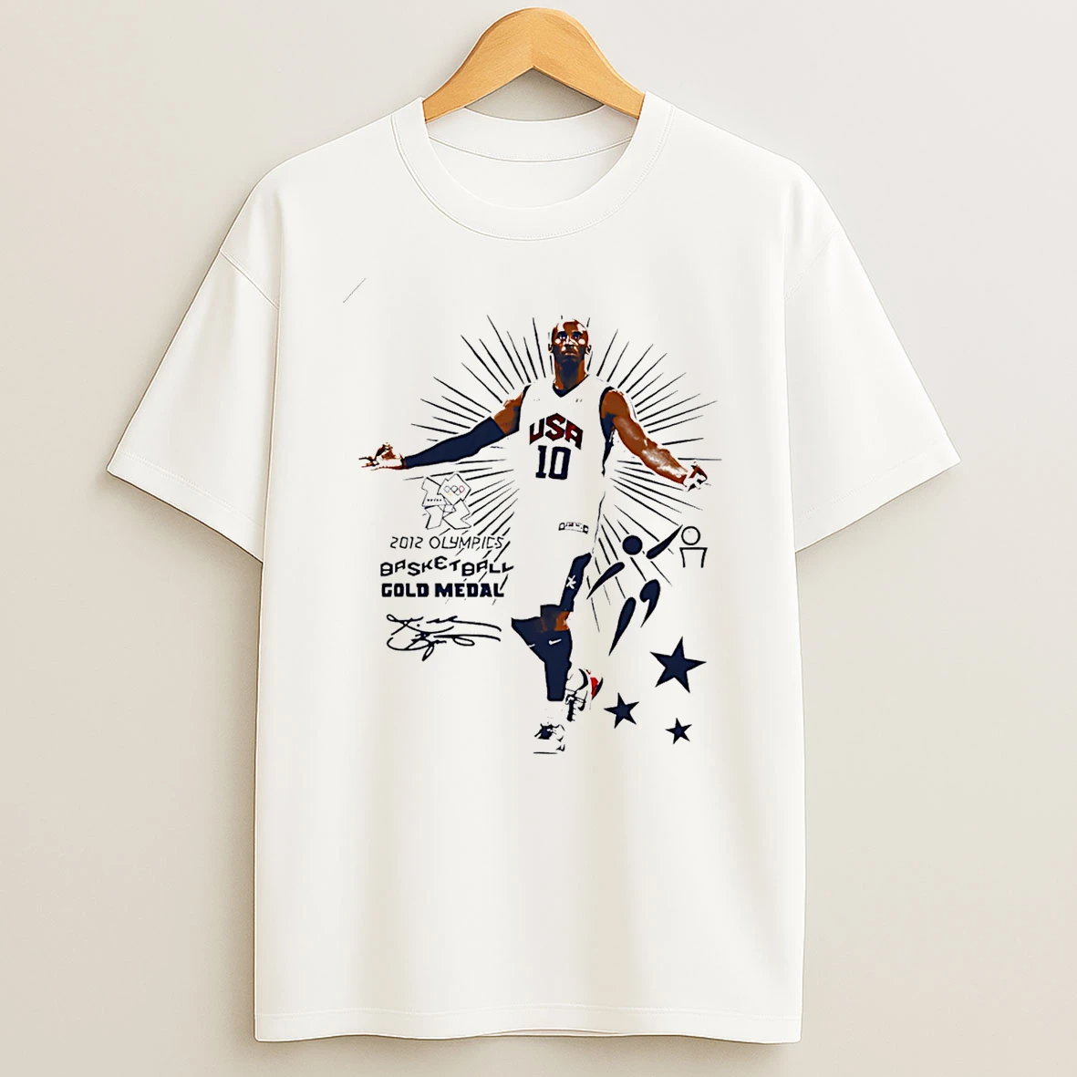 Kobe Bryant Usa 2012 Olympics Basketball Gold Medal T Shirt