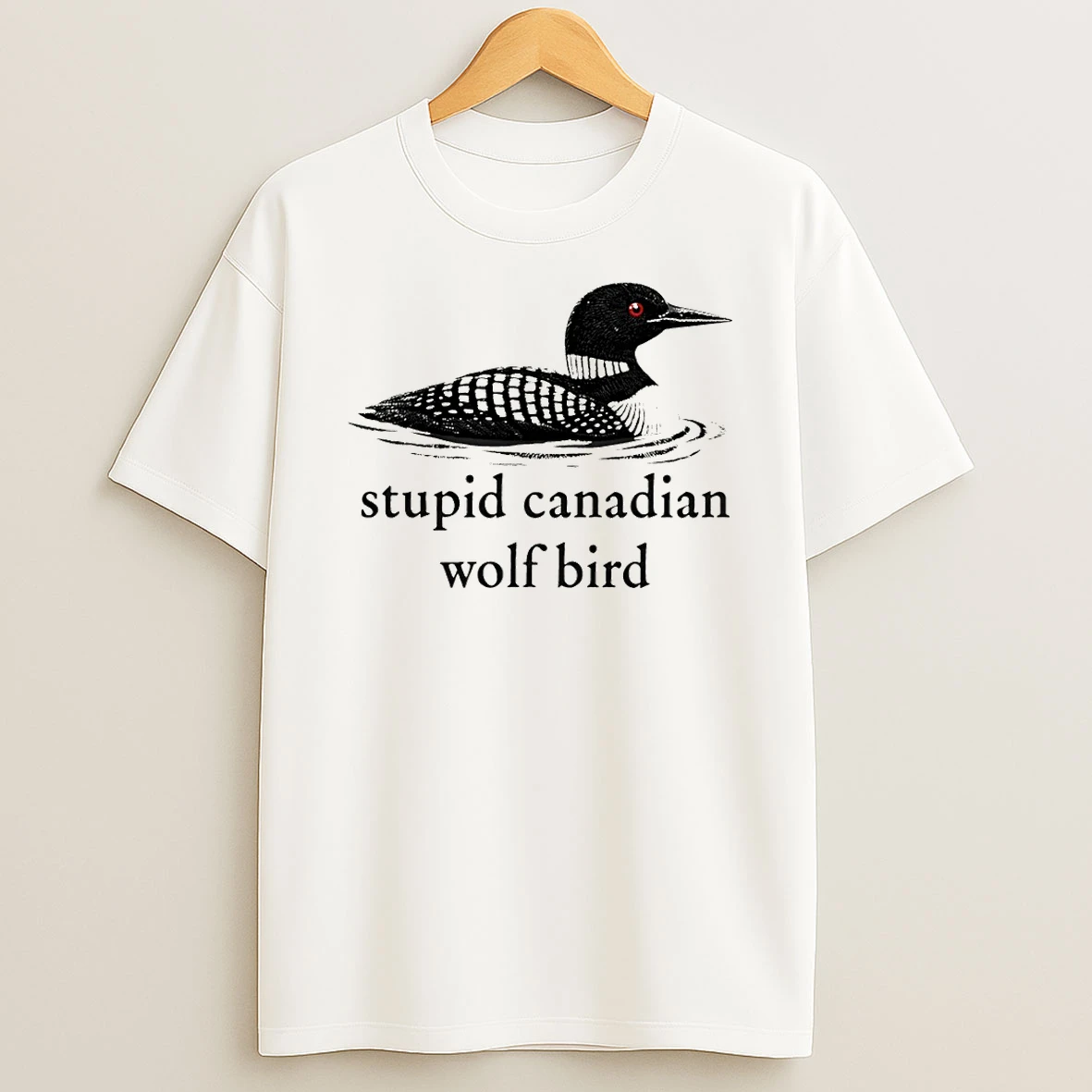 Lgbt Hockey Stupid Canadian Wolf Bird T Shirt