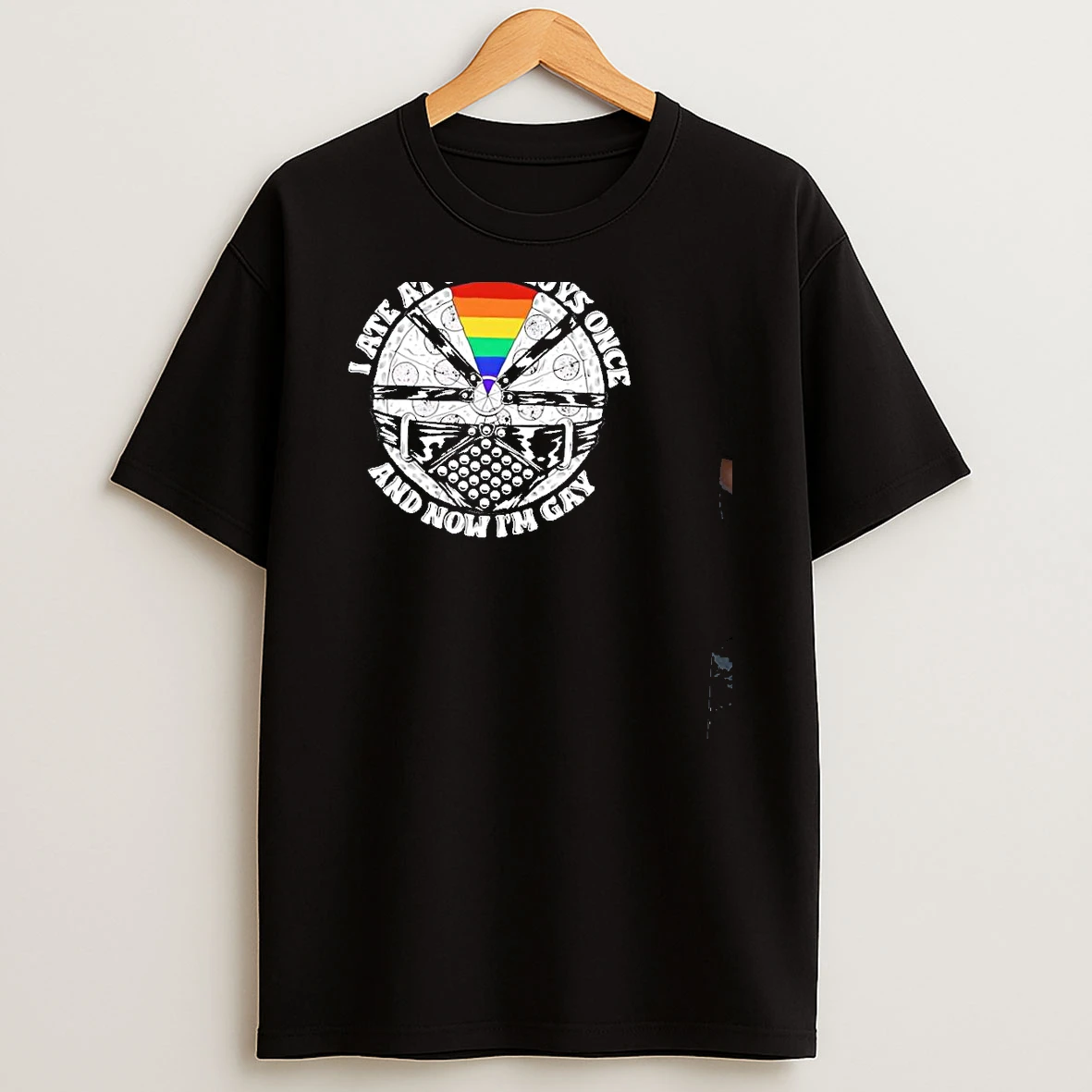 Lgbt Pizza I Ate At Nice Guys Once And Now Im Gay T Shirt