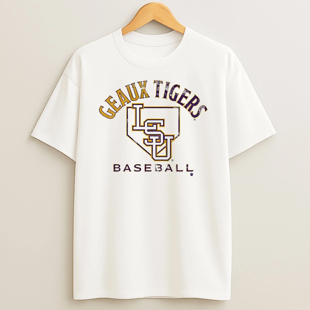 Lsu Tigers Baseball Geaux Tigers Home Plate T Shirt