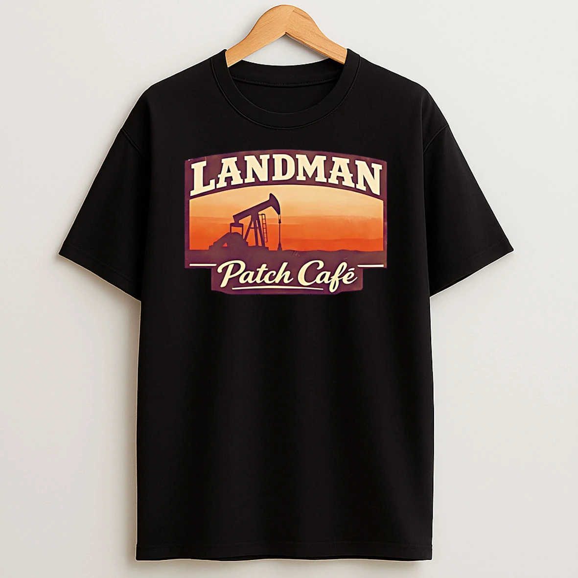 Landman Patch Cafe Vintage T Shirt