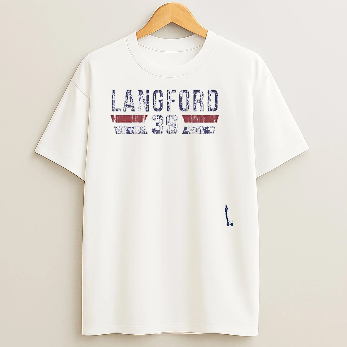 Langford 36 Texas Rangers Player Name And Number T Shirt