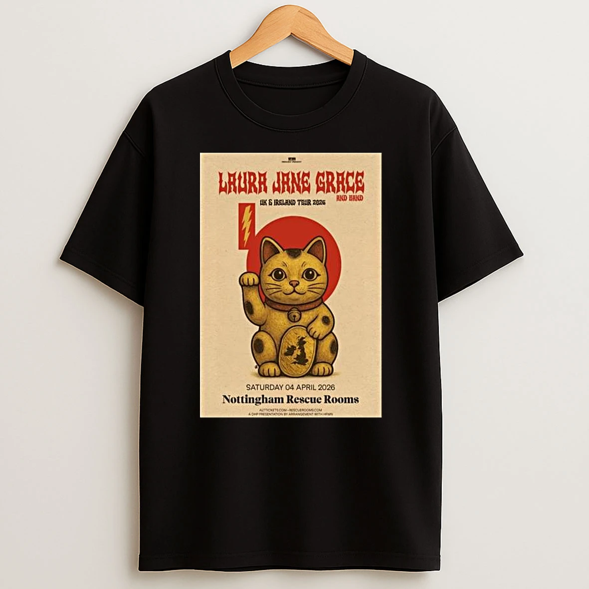 Laura Jane Grace Nottingham Rescue Rooms April 4 2026 T Shirt