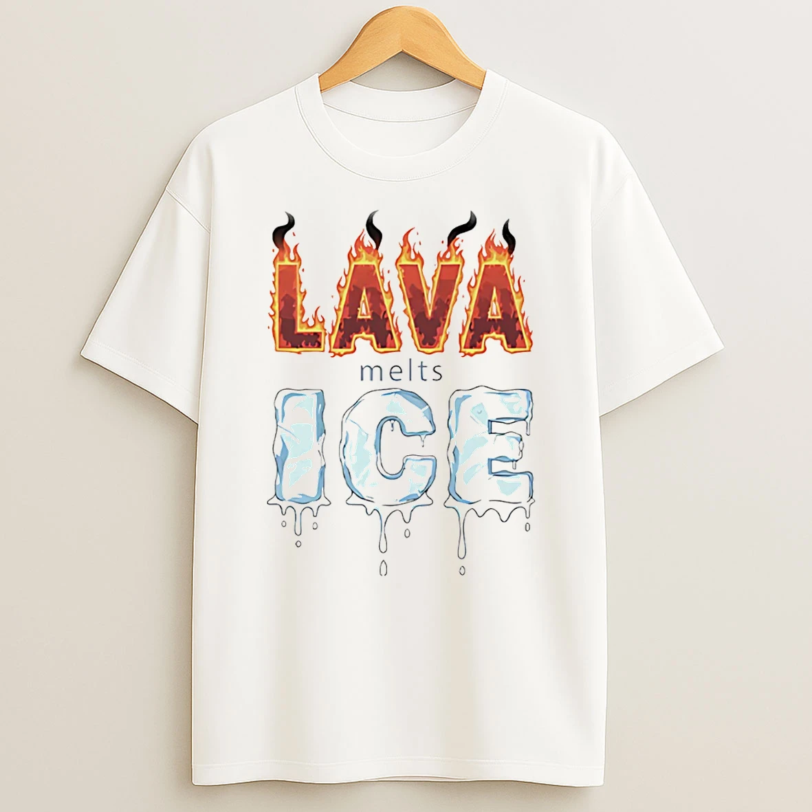 Lava Melts Ice T Shirt