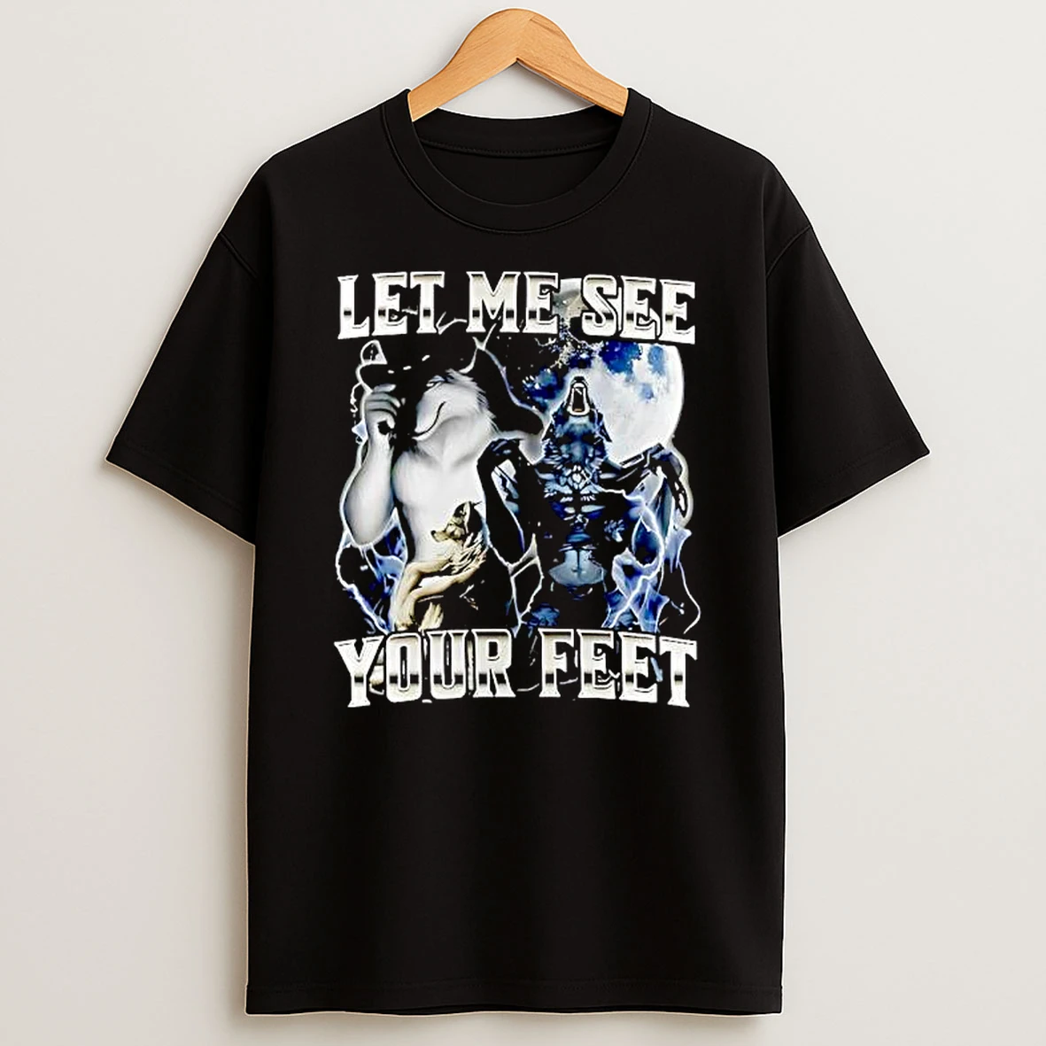 Let Me See Your Feet Moon Cowboy Werewolf T Shirt