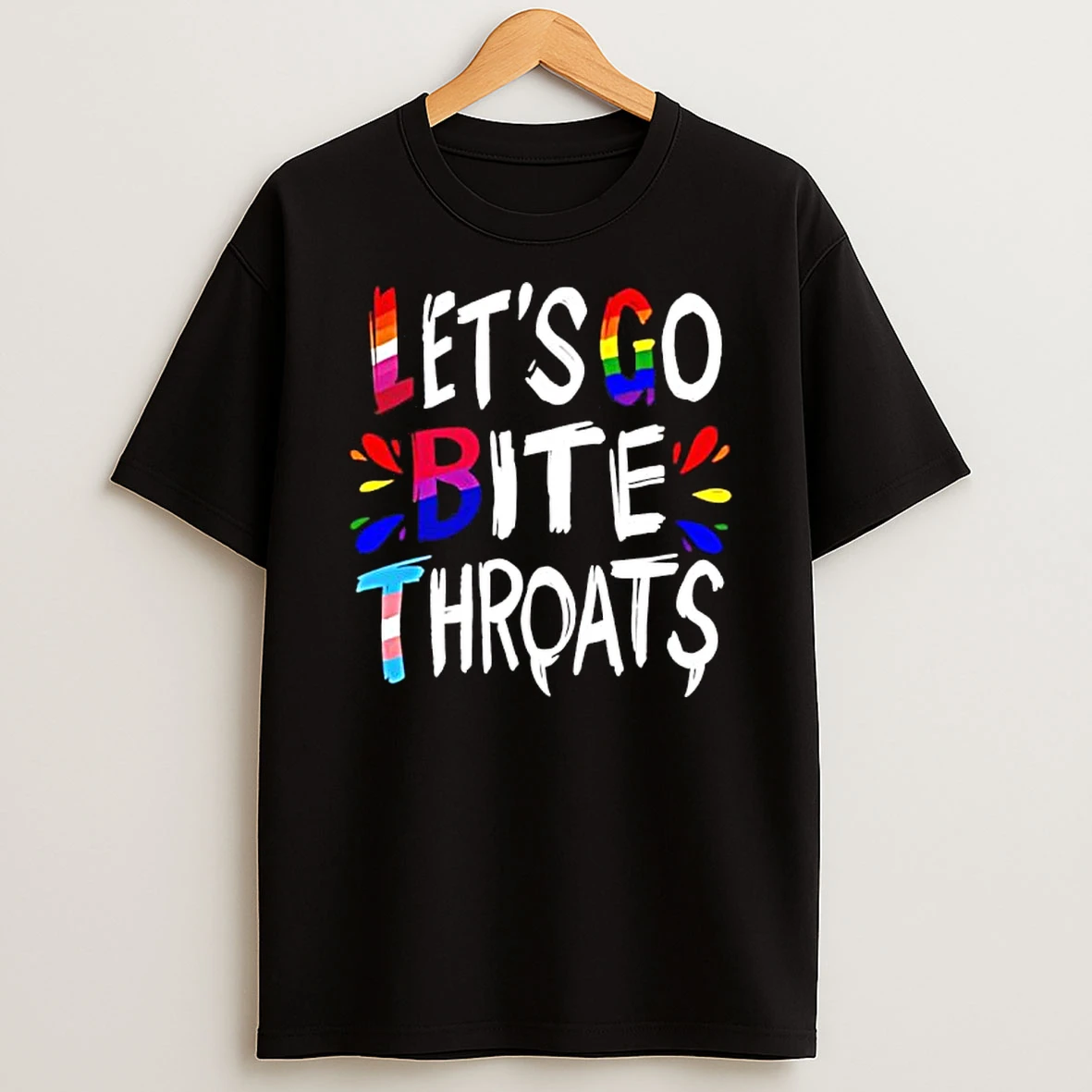 Lets Go Bite Throats Lgbt Pride T Shirt