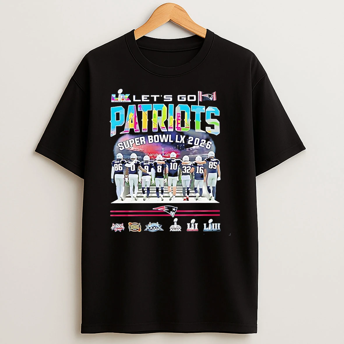 Lets Go Patriots Super Bowl Lx 2026 Champions T Shirt