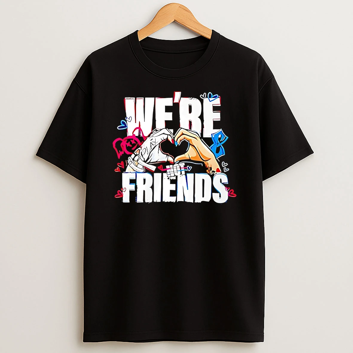 Lexi And Charlotte Flair Were Not Friends Heart Hand Wwe T Shirt