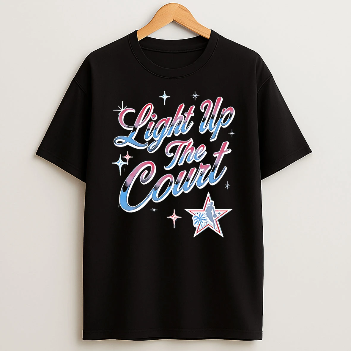 Light Up The Court Nba La 2026 Basketball T Shirt