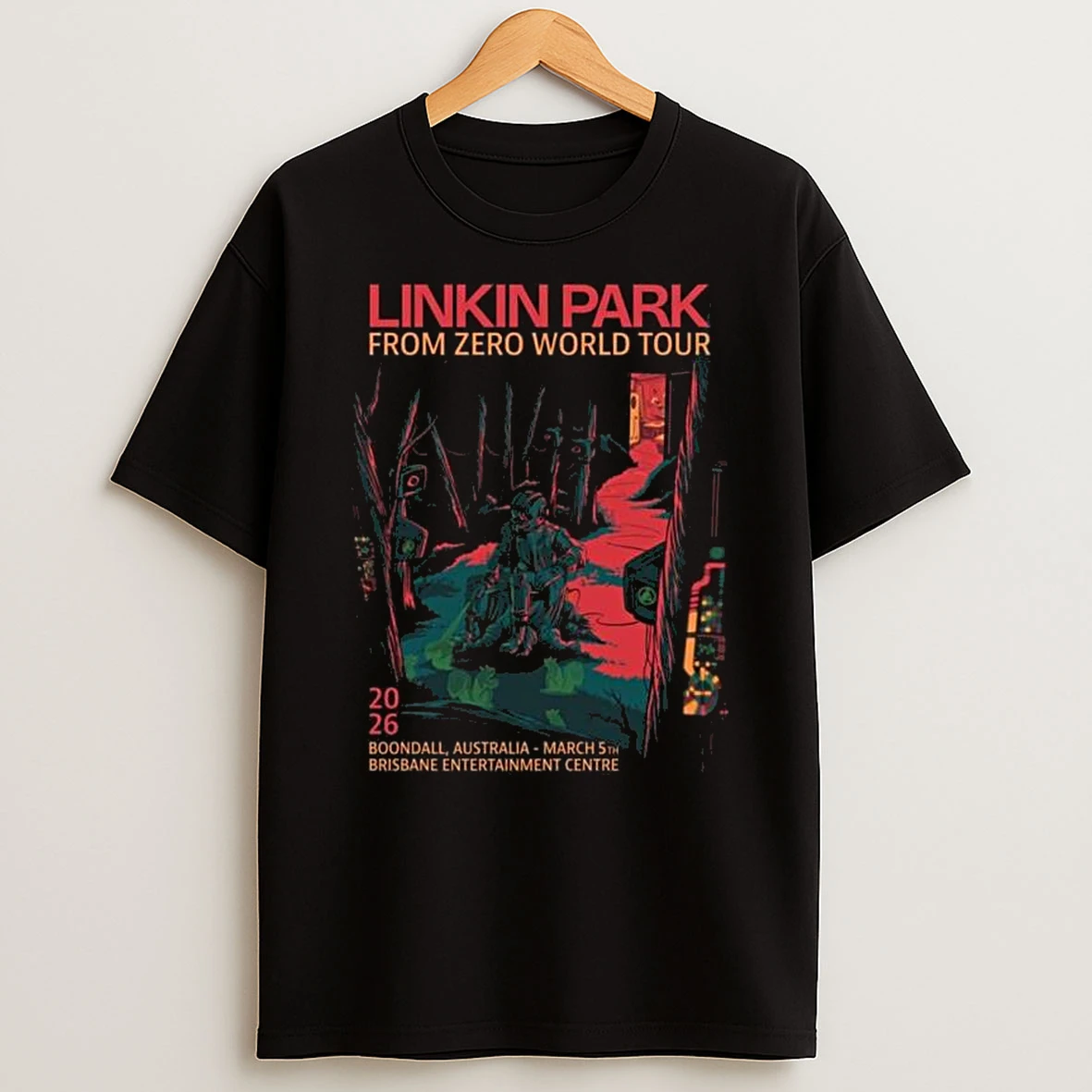 Linkin Park From Zero World Tour Boondall Australia Night 2 Gig At Brisbane Entertainment Center On March 5 2026 T Shirt
