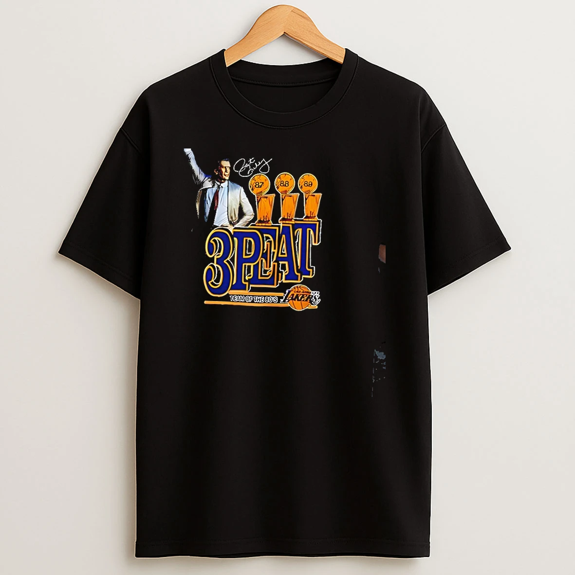 Los Angeles Lakers Pat Riley 2026 3peat Team Of 80s Coach T Shirt