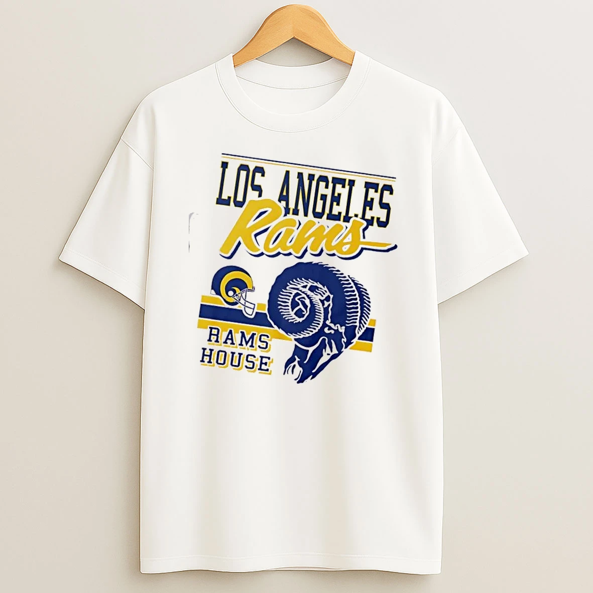 Los Angeles Rams House Spirit Script T Shirt