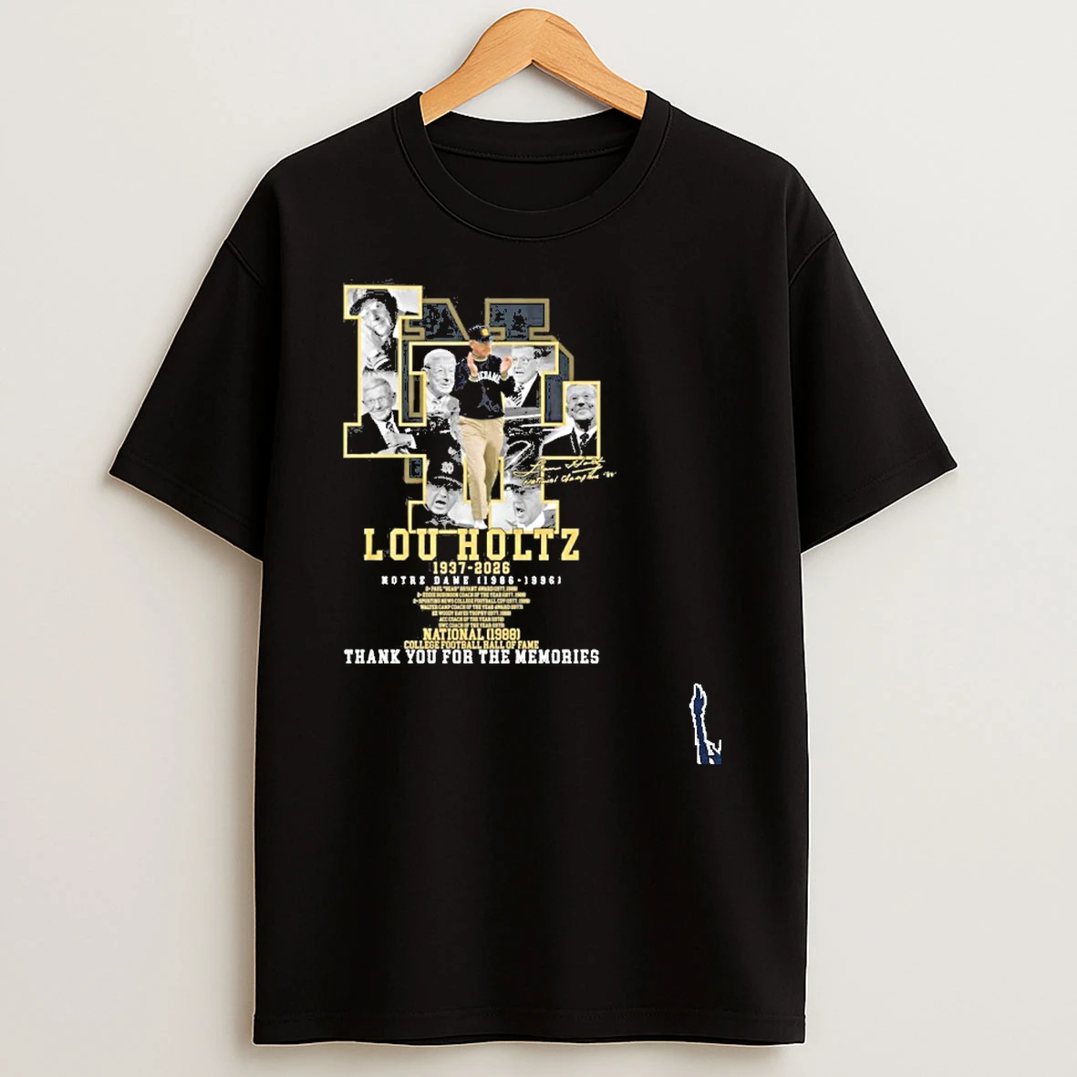 Lou Holtz 1937 2026 Notre Dame 1986 1996 T Shirt