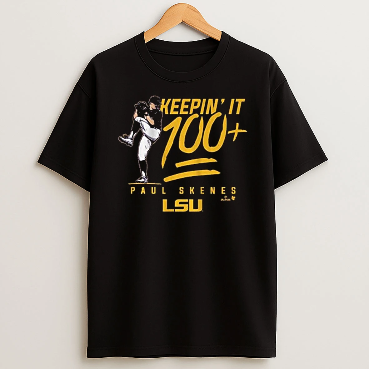 Lsu Baseball Paul Skenes Keepin It 100 Pro T Shirt