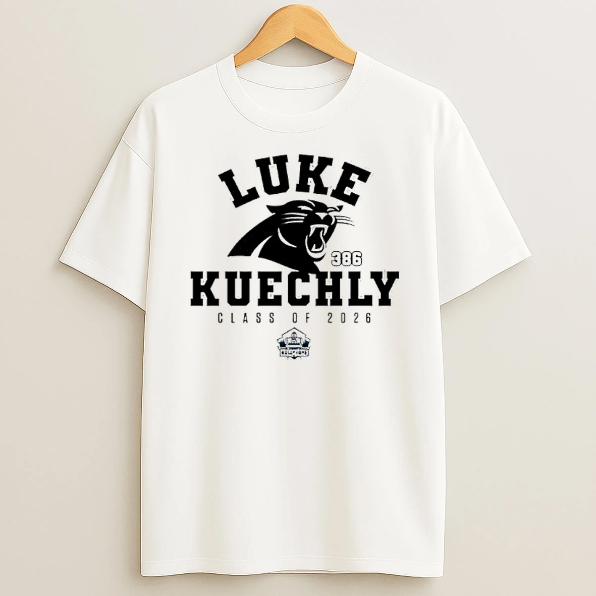 Luke Kuechly Panthers Class Of 2026 Enshrinee T Shirt