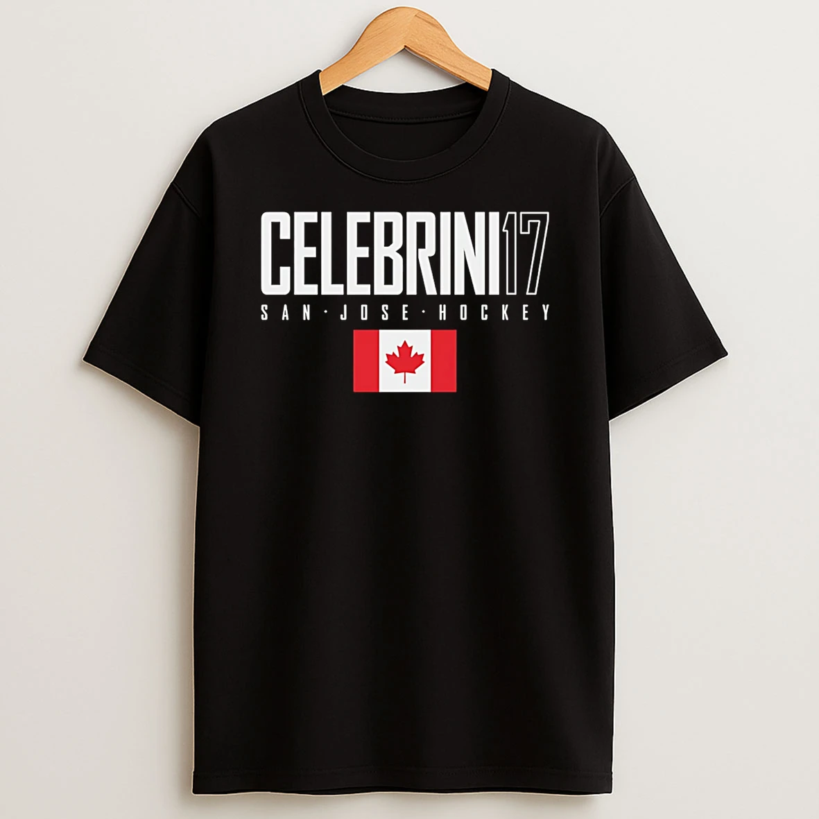 Macklin Celebrini San Jose Canada Elite Number And Name T Shirt
