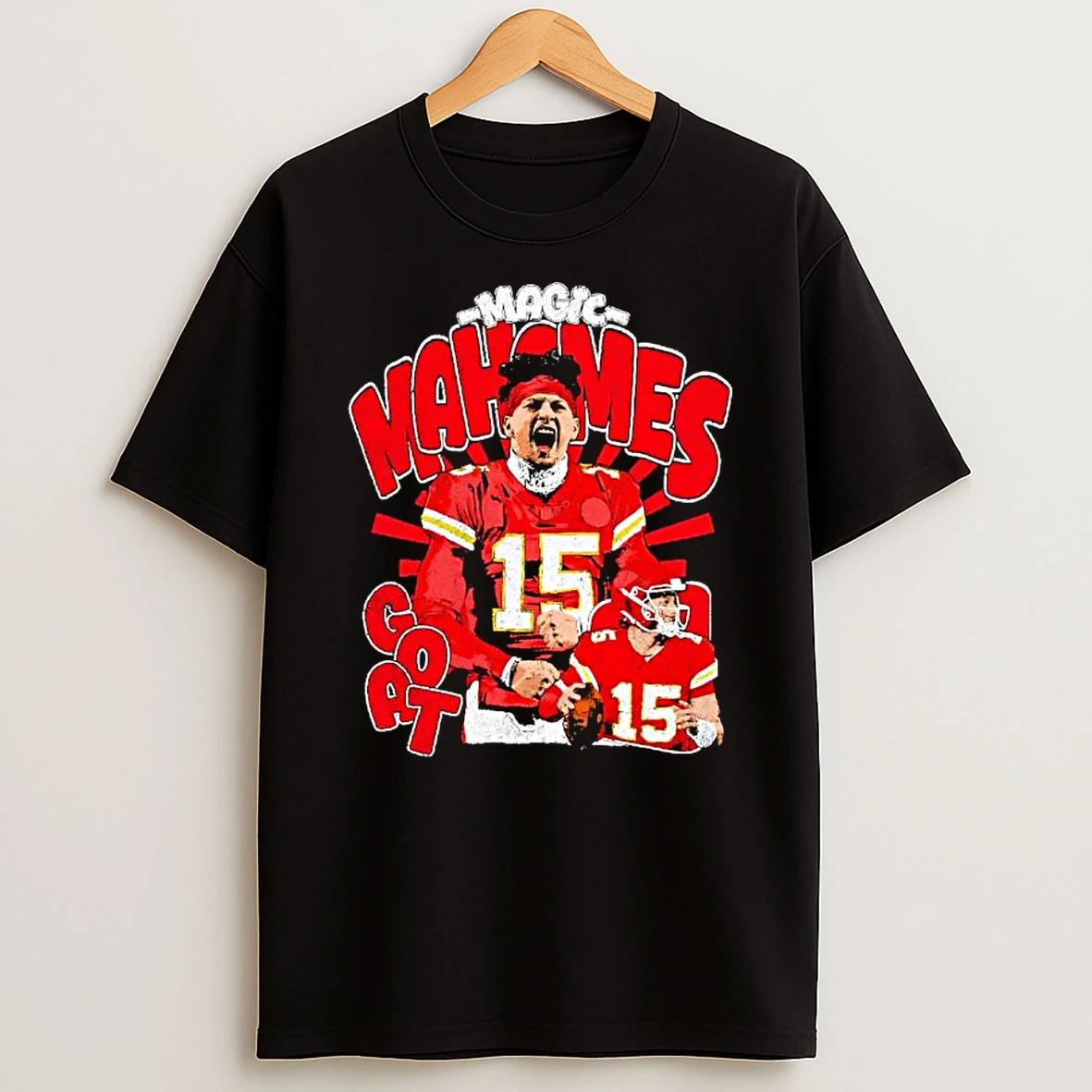 Magic Mahomes Goat Graphic T Shirt