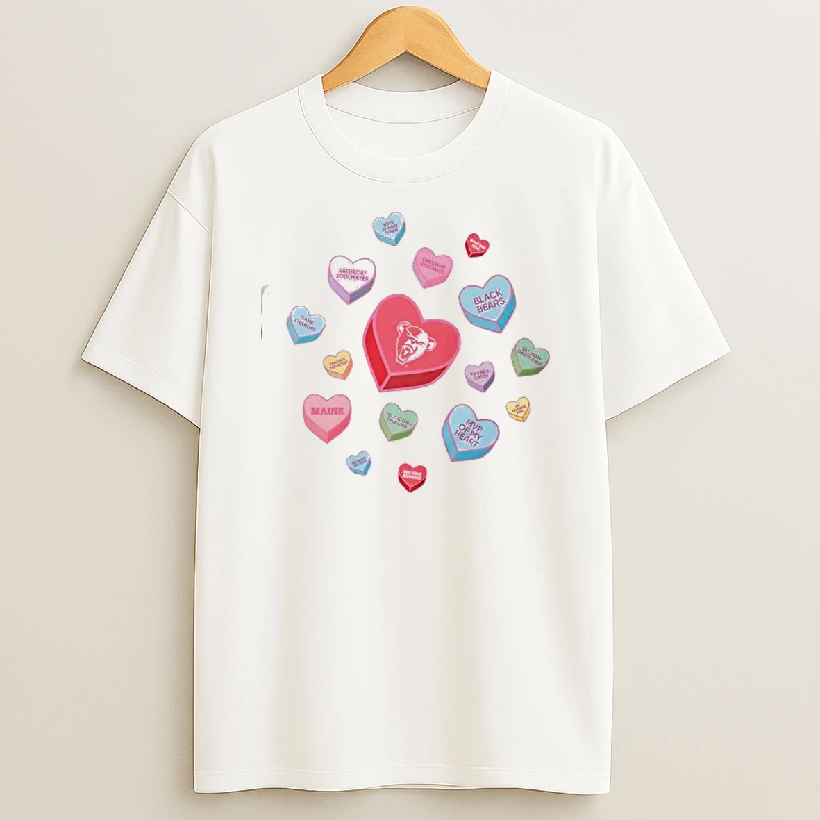 Maine Black Bears Sweet Talk Valentines Day T Shirt