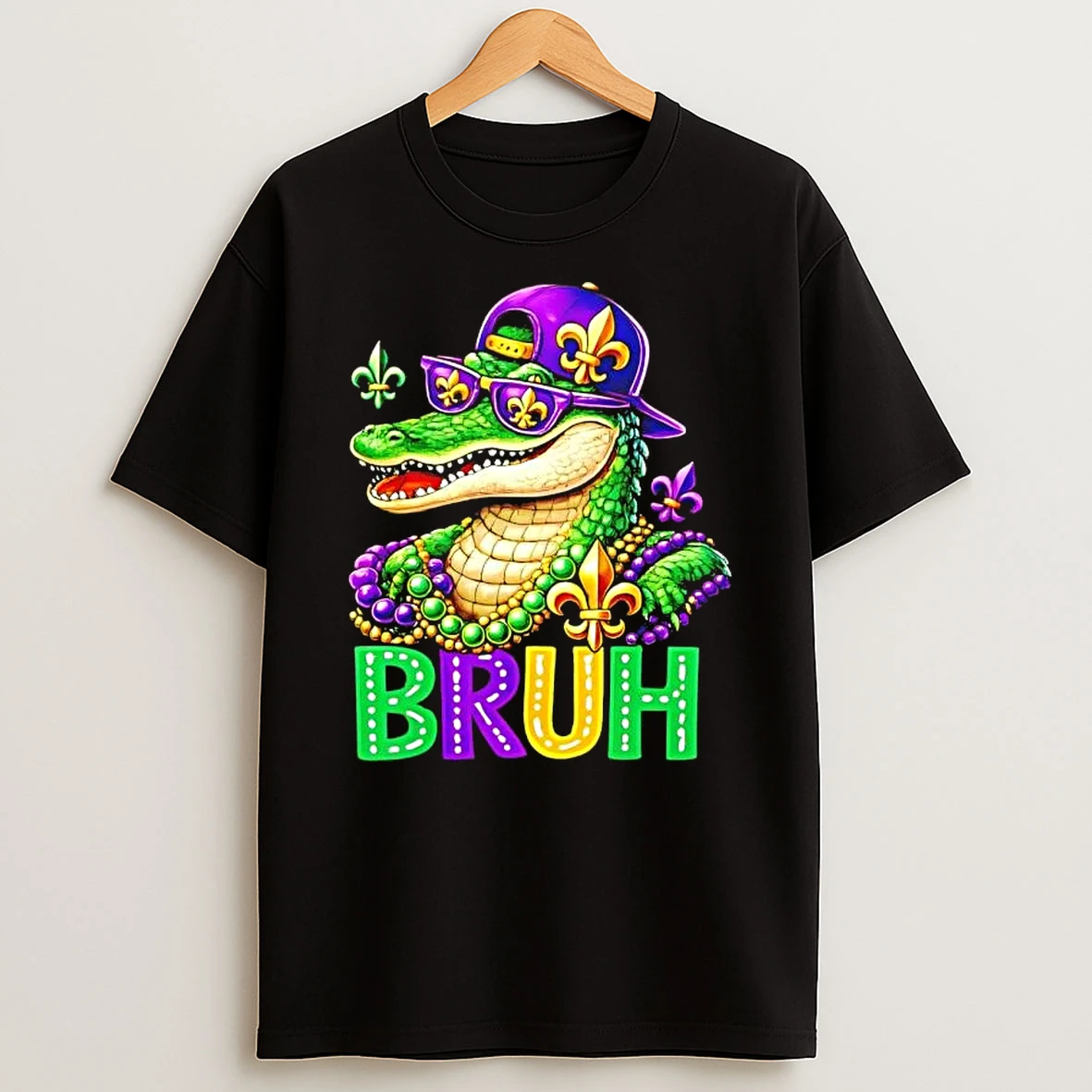 Mardigator Alligator Bruh Mardi Gras T Shirt