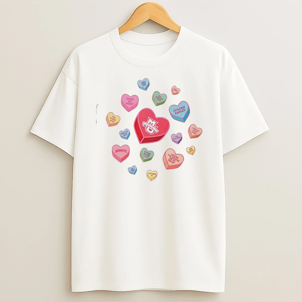 Marquette Golden Eagles Sweet Talk Valentines Day T Shirt