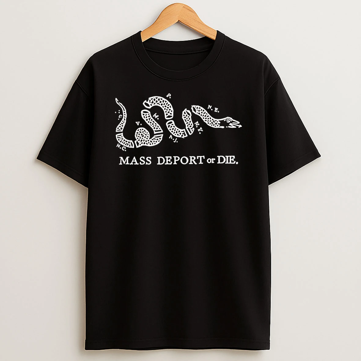 Mass Deport Or Die Snake T Shirt