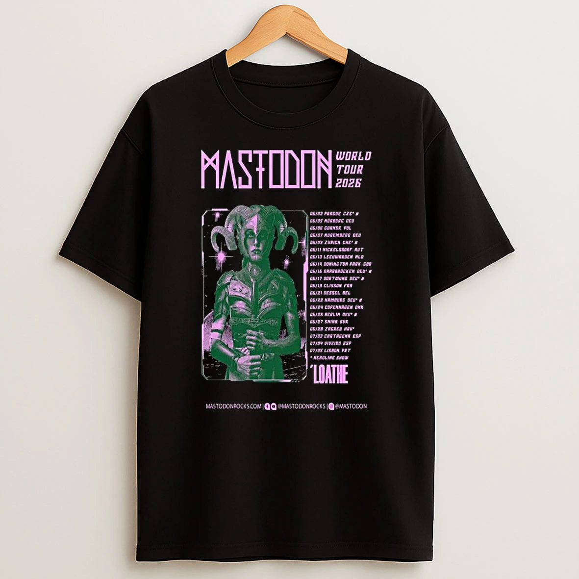 Mastodon World Tour 2026 T Shirt