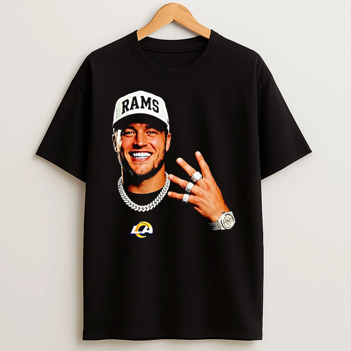 Matthew Stafford La Rams Mvp With Rings T Shirt