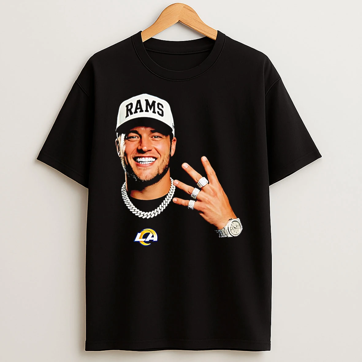 Matthew Stafford Los Angeles Rams 2026 Mvp Rings Graphic T Shirt