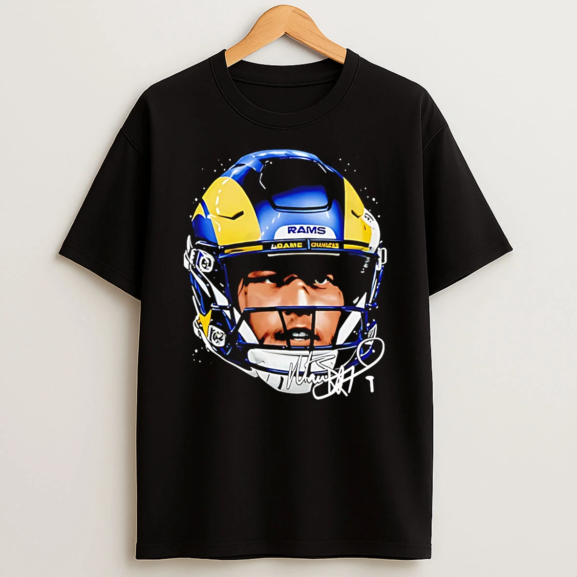 Matthew Stafford Los Angeles Rams Mvp Big Head Helmet T Shirt