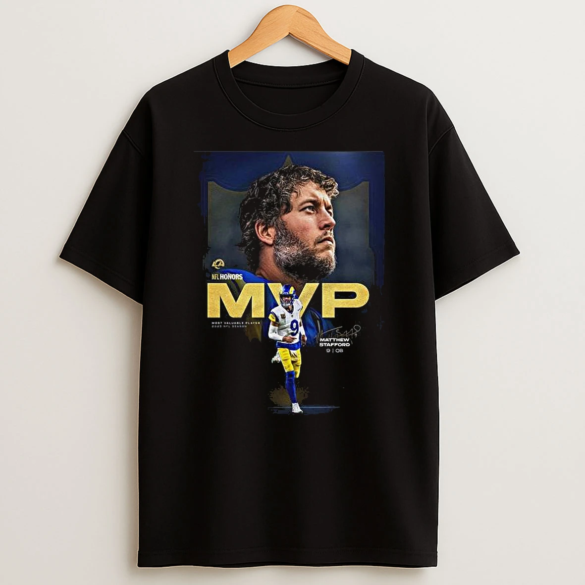 Matthew Stafford Los Angeles Rams Nfl Honors 2025 Mvp Most Valuable Player T Shirt