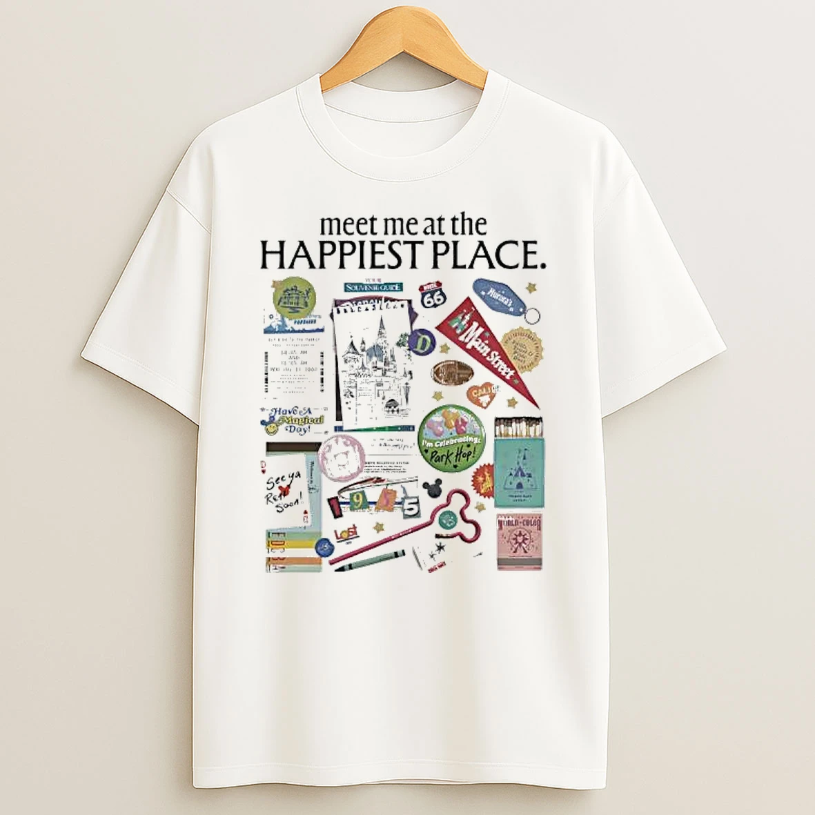 Meet Me At The Happiest Place Graphic T Shirt
