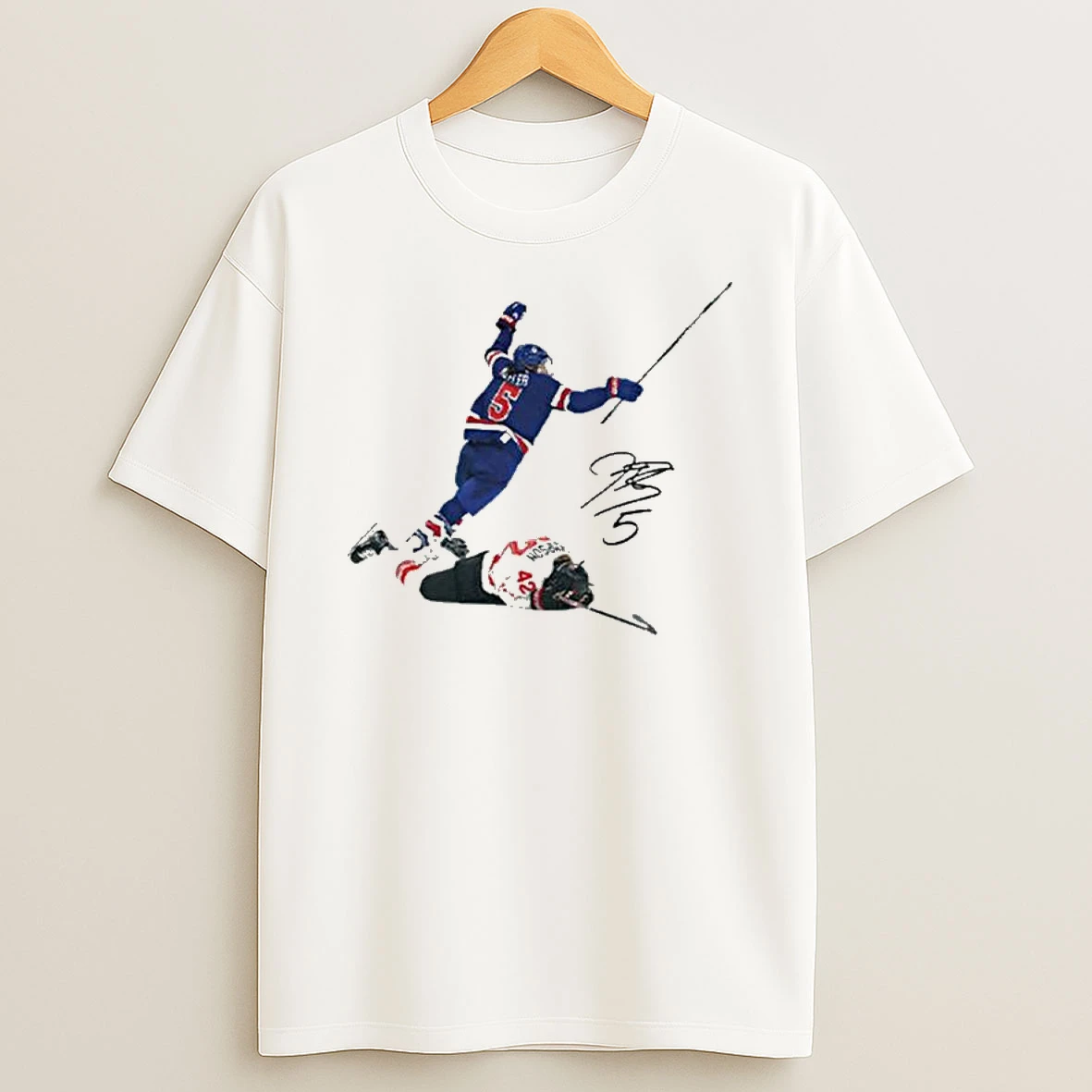 Megan Keller Usa Hockey Signature T Shirt