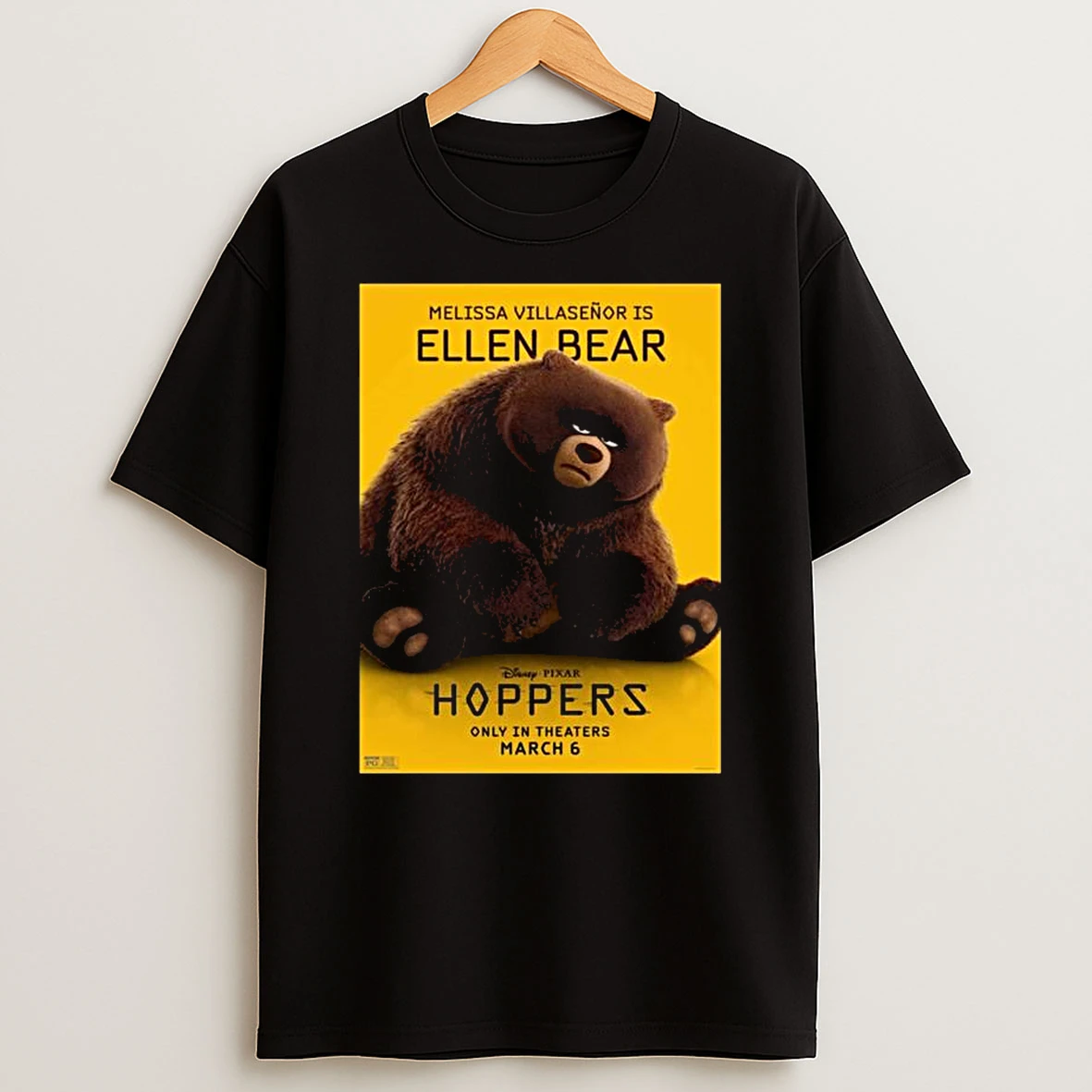 Melissa Villasenor Is Ellen Bear Character For Hoppers Only In Theaters March 6 2026 T Shirt