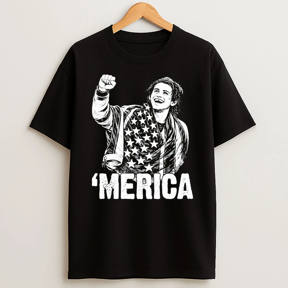 Merica Jack Hughes Olympic Gold Medal Usa Hockey T Shirt