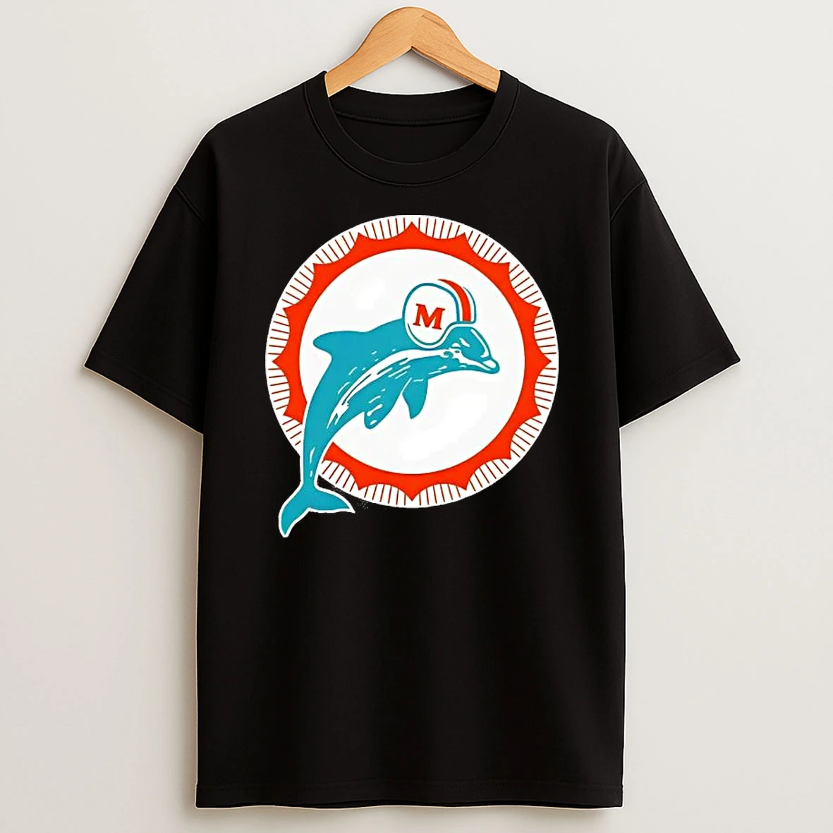 Miami Dolphins Football 1966 Retro Logo T Shirt