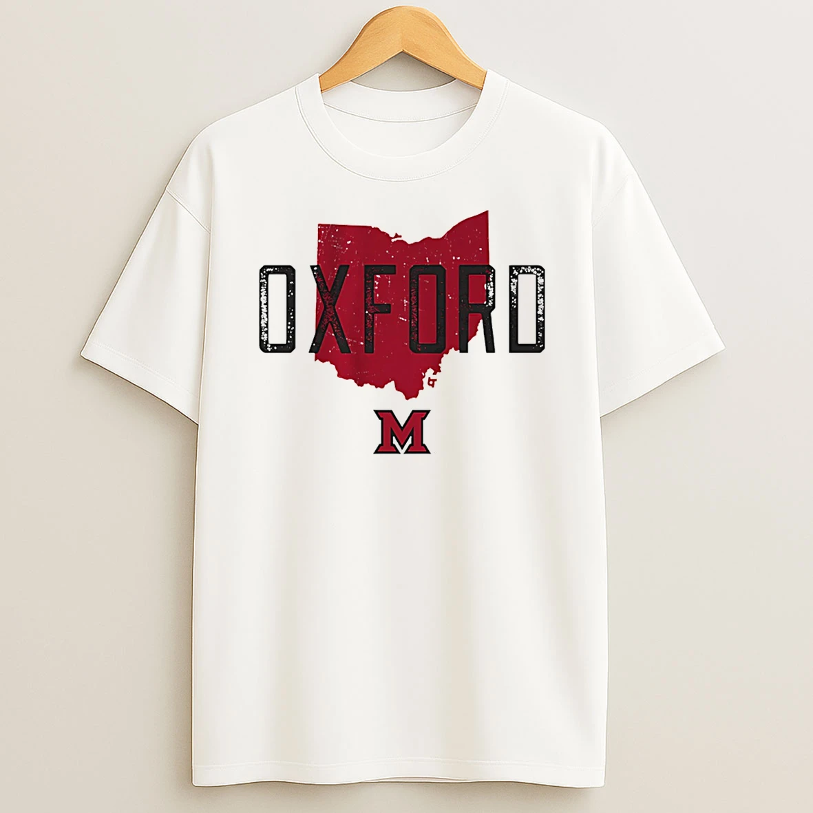 Miami Redhawks Oxford Hometown State 2026 T Shirt