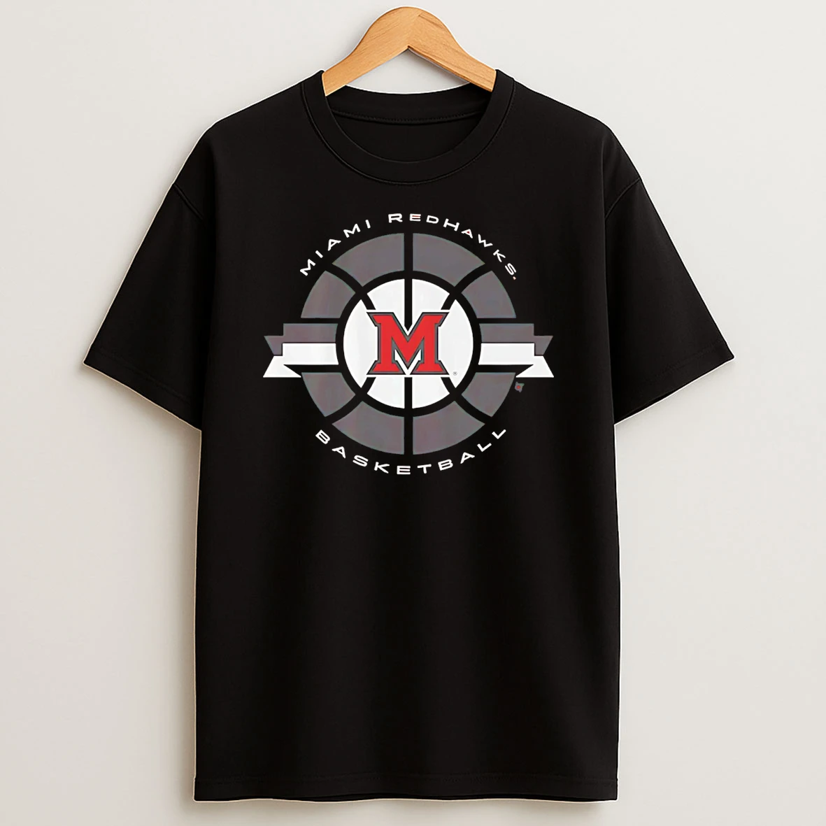Miami Redhawks Basketball Classic Circle T Shirt