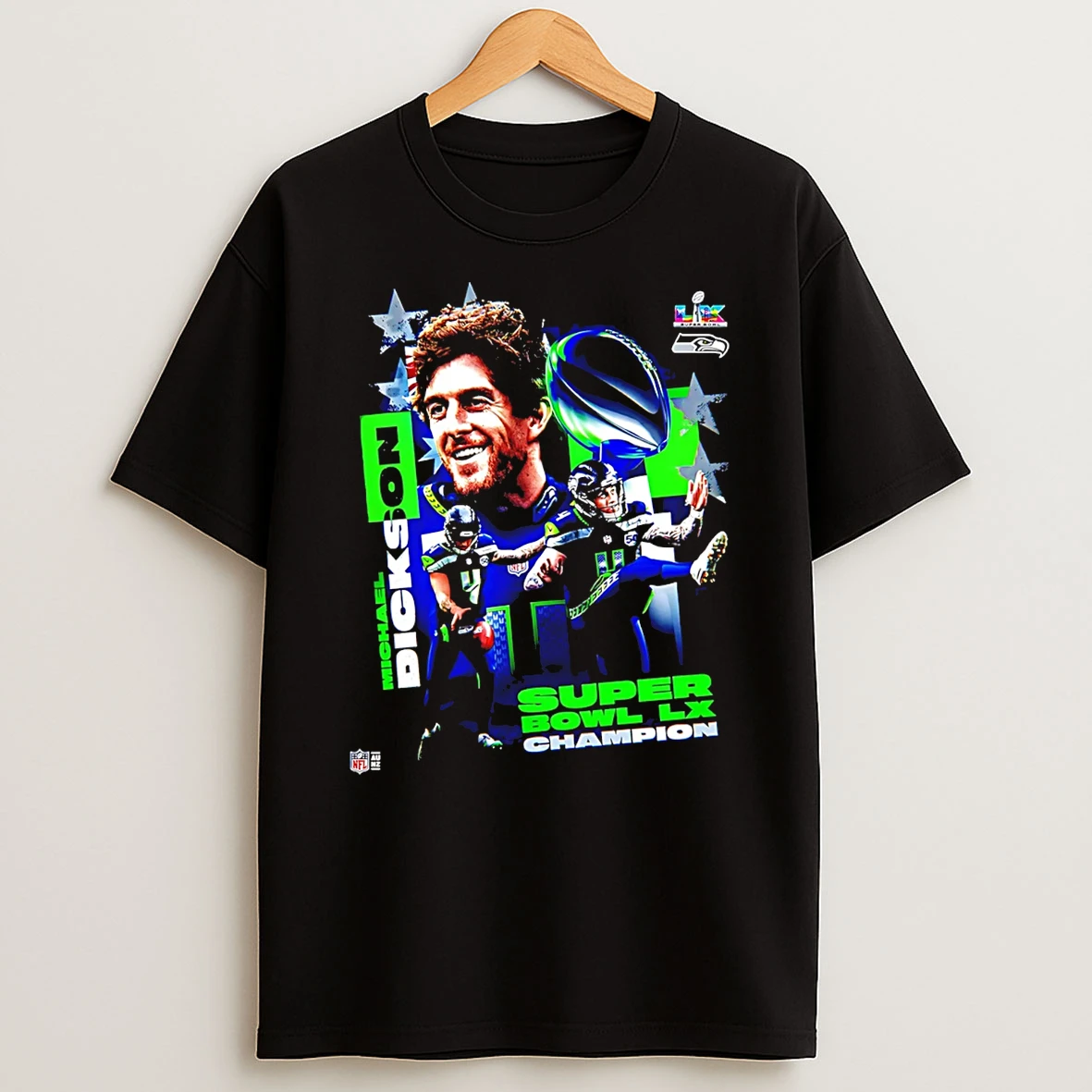 Michael Dickson Seattle Seahawks Super Bowl Lx Champions Graphic T Shirt