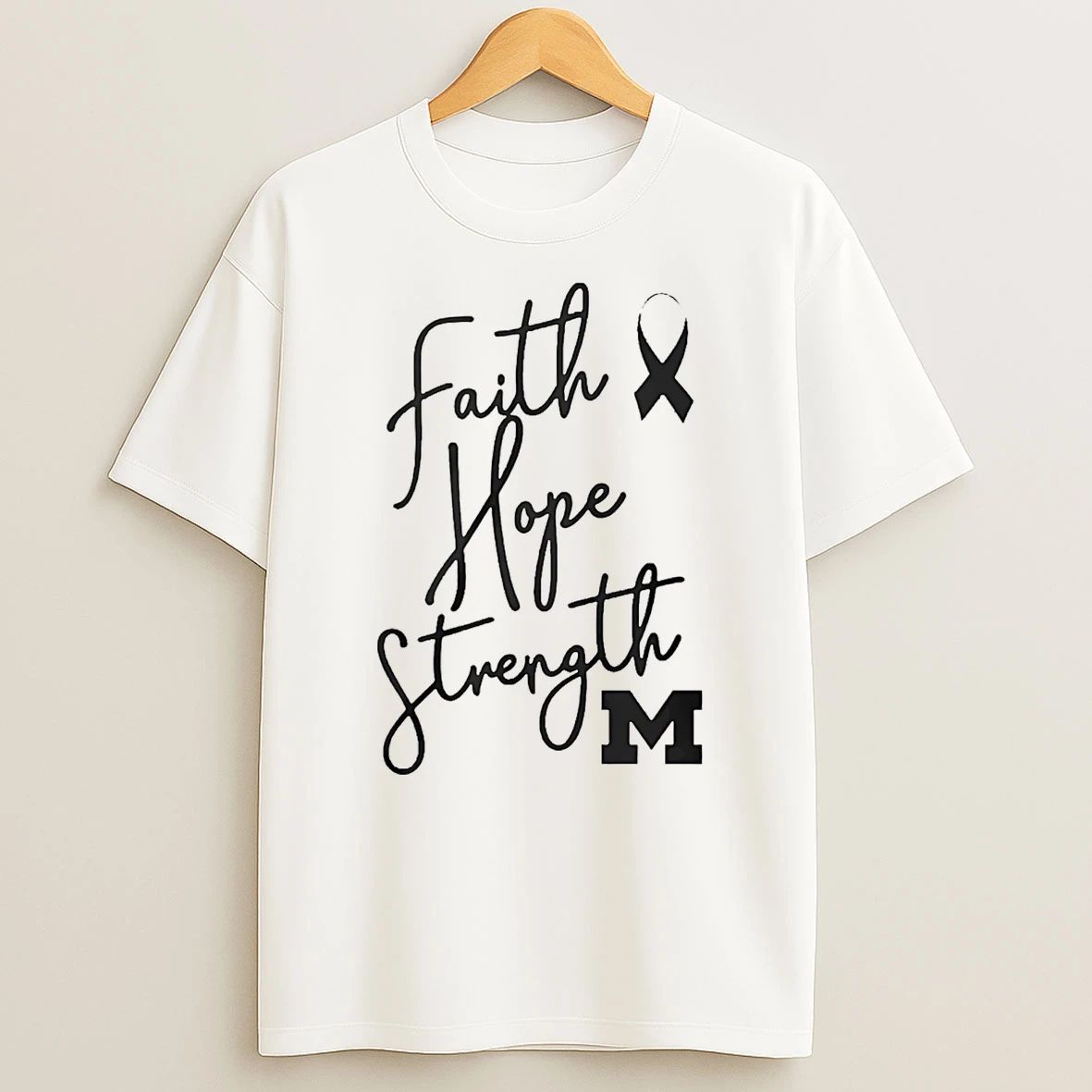 Michigan Faith Hope Strength Canner T Shirt