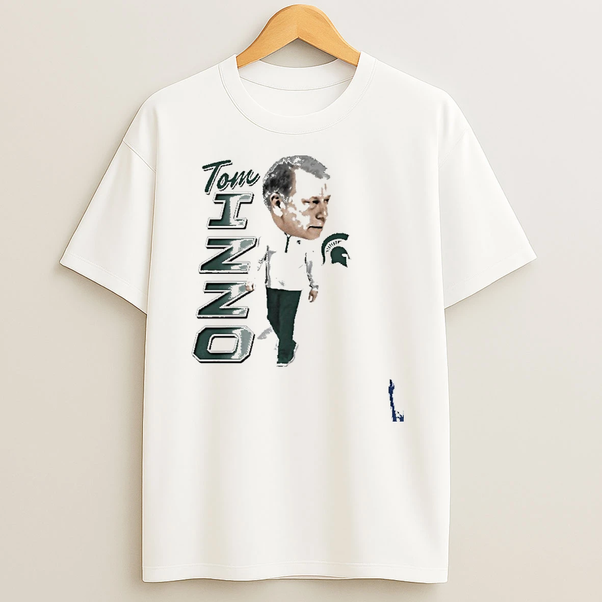 Michigan State Coach Tom Izzo Elevated Caricature T Shirt
