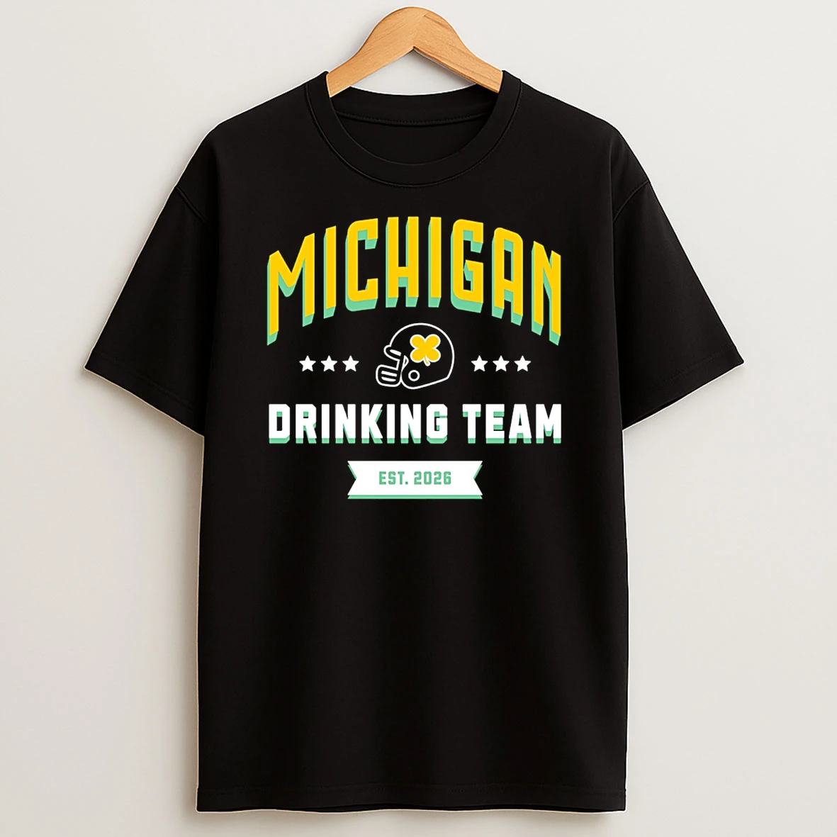 Michigan Wolverines Drinking Team St Patricks Day Est 2026 T Shirt