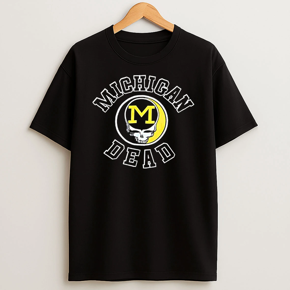 Michigan Wolverines X Grateful Dead Skull T Shirt