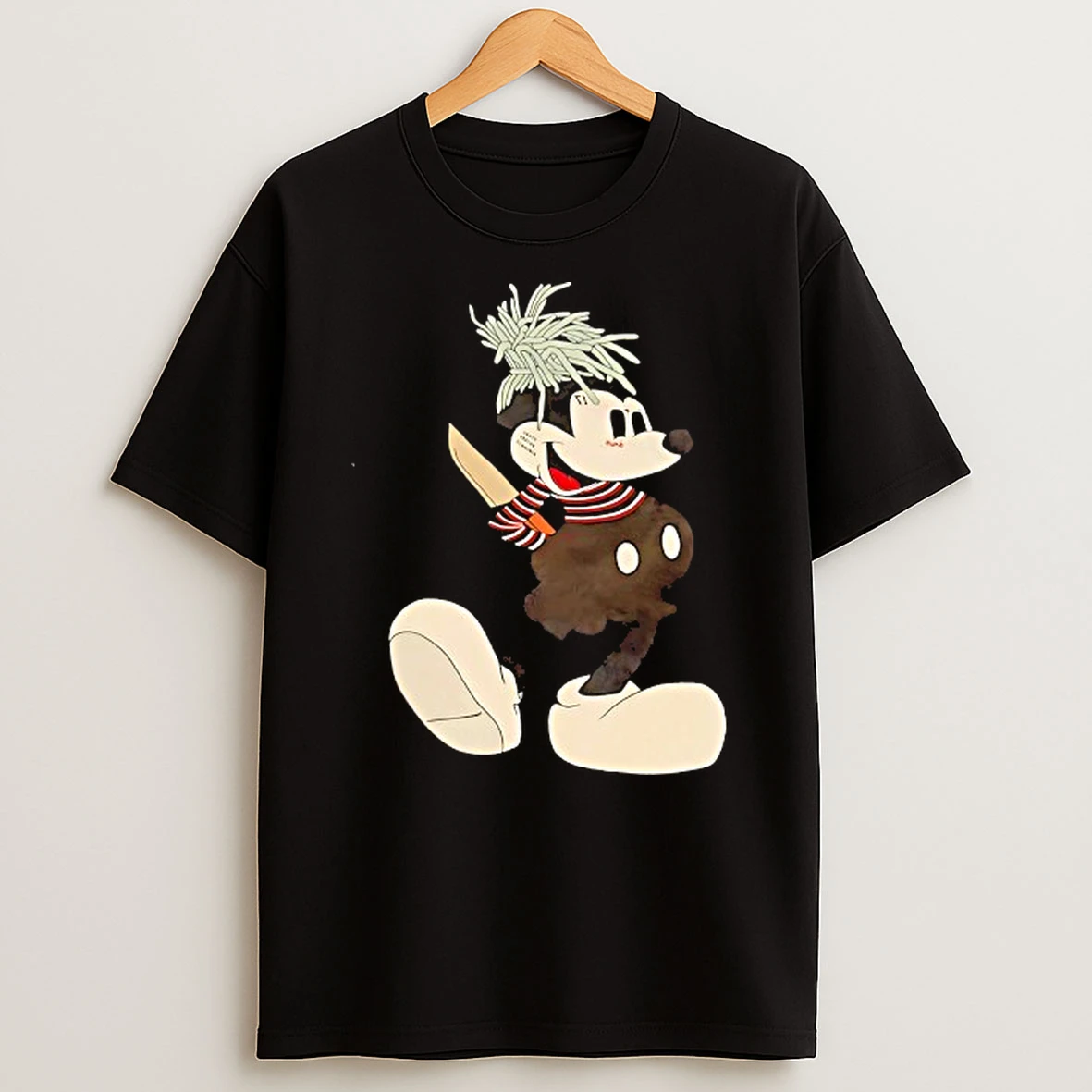 Mickey Mouse With Knife T Shirt